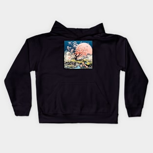 Whispers of Blooming Silk Kids Hoodie